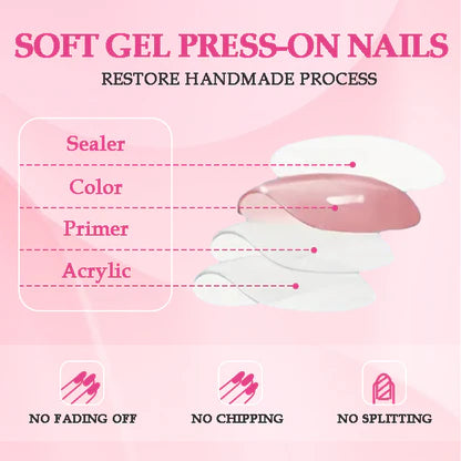 GGddsha Long Nail Designs Reusable PMMA AcrylicBaroque Glass Style Press-on Nails With Box Gifts ForWomen,Mosaic Mirage - Shuntia Symonette