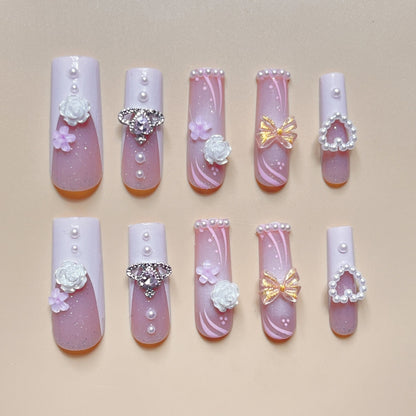 Peaches N Cream Press On Nails - Shuntia Symonette