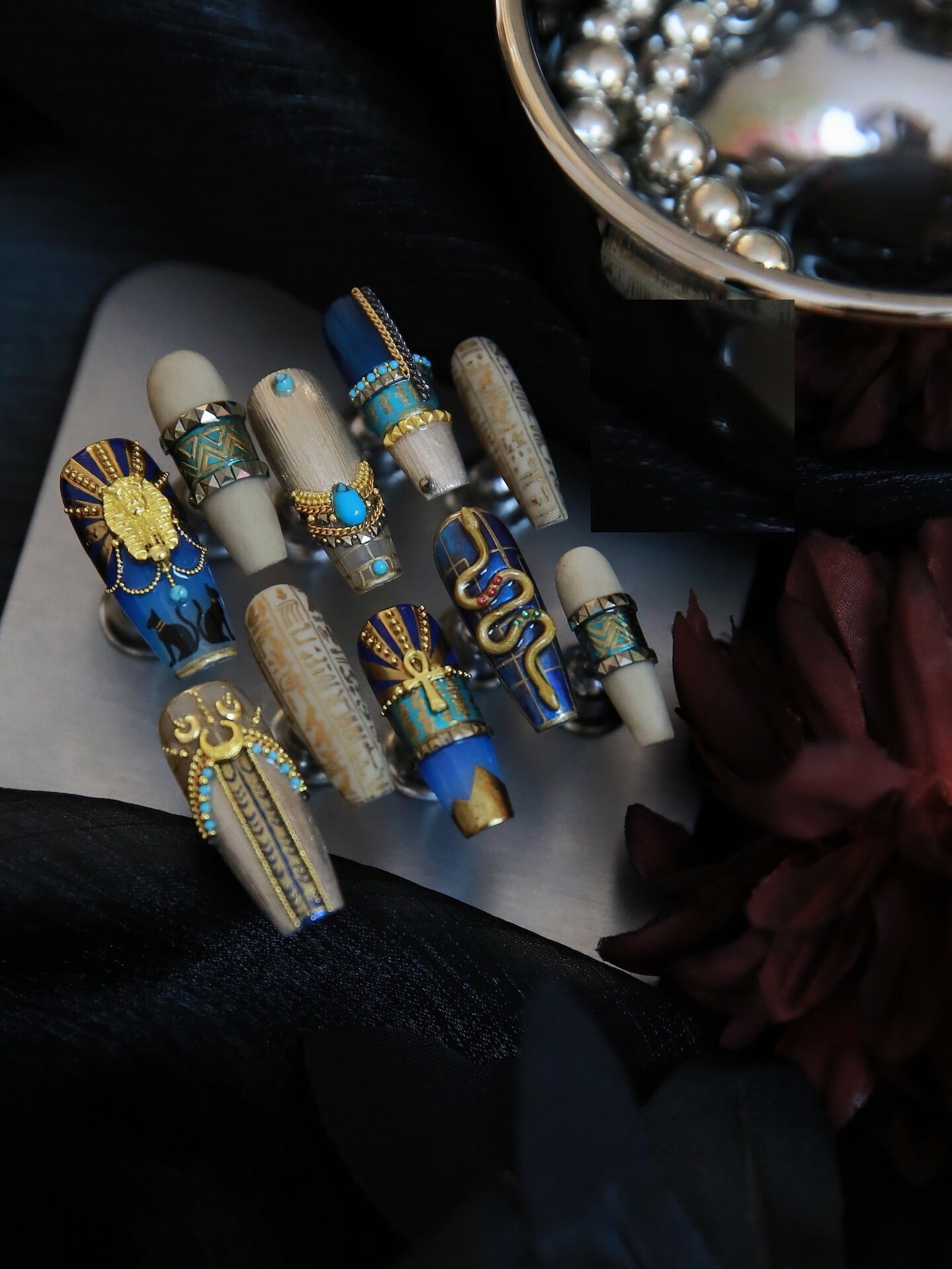 Long Ladder Exquisite Feeling Tuo Jie Manicure Customization Nails - Shuntia Symonette