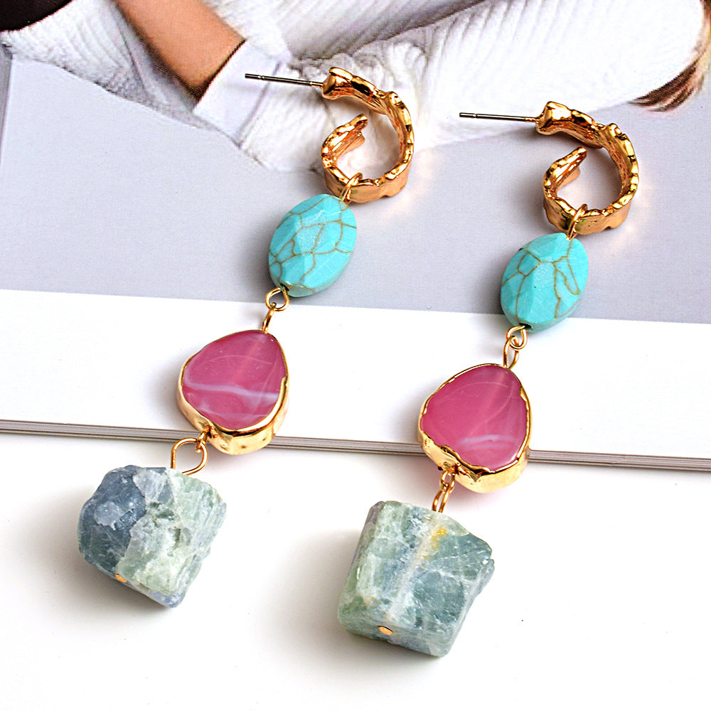 European Stone Earrings - Shuntia Symonette