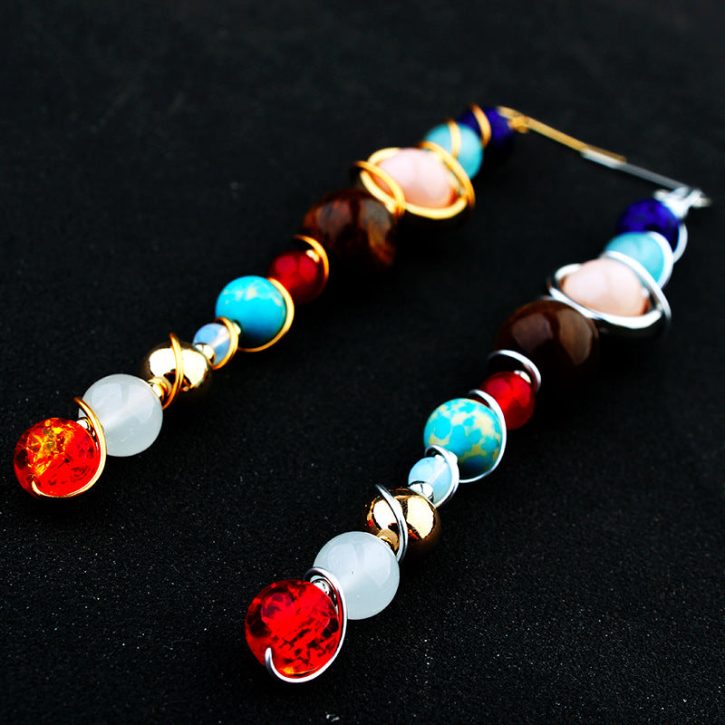 Universe Solar System Stone Earrings - Shuntia Symonette