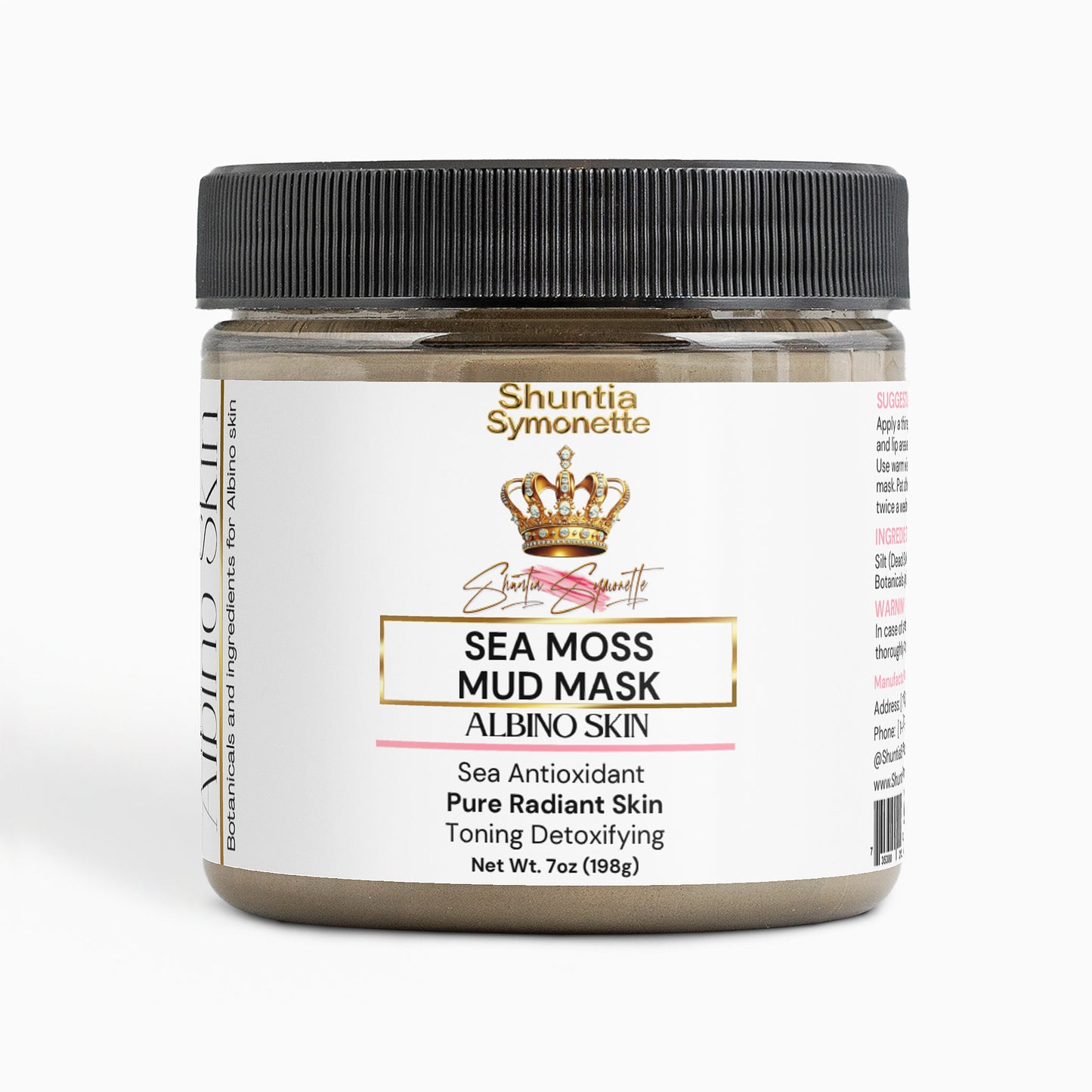 Sea Moss Mud Mask For Albino Skin