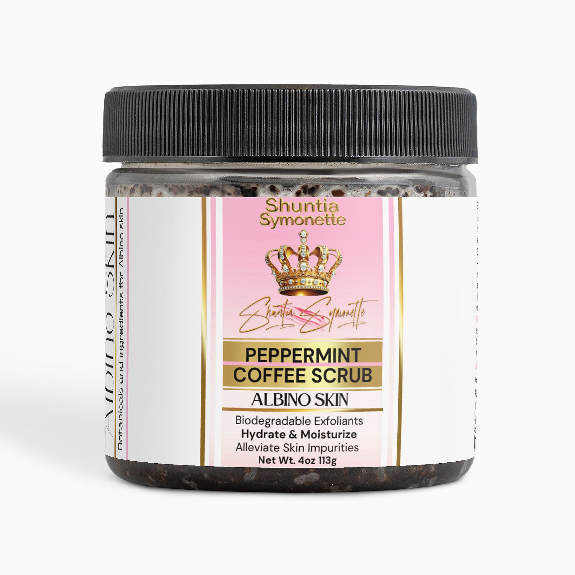 Peppermint Coffee Scrub For Albino Skin - Shuntia Symonette
