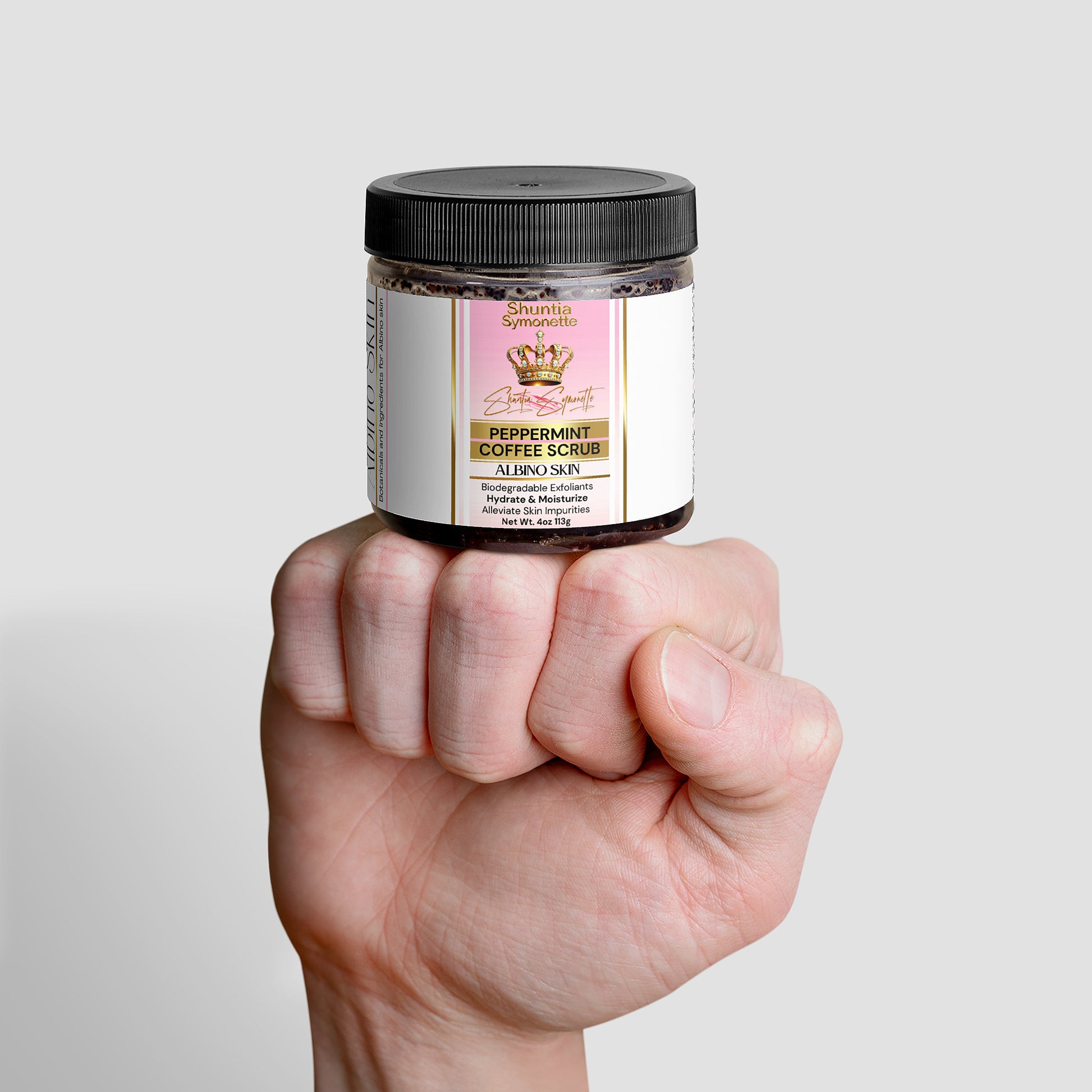 Peppermint Coffee Scrub For Albino Skin - Shuntia Symonette