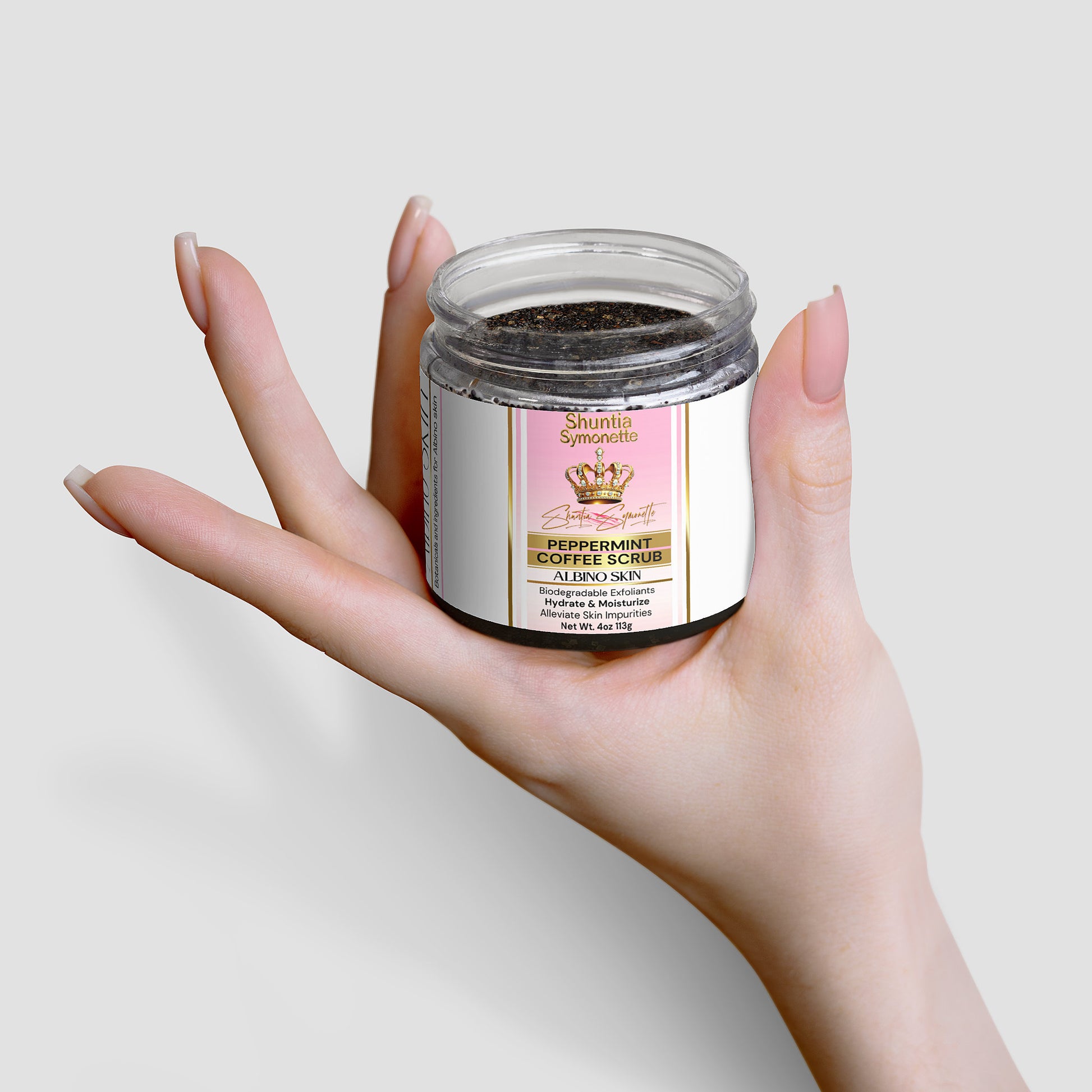Peppermint Coffee Scrub For Albino Skin - Shuntia Symonette