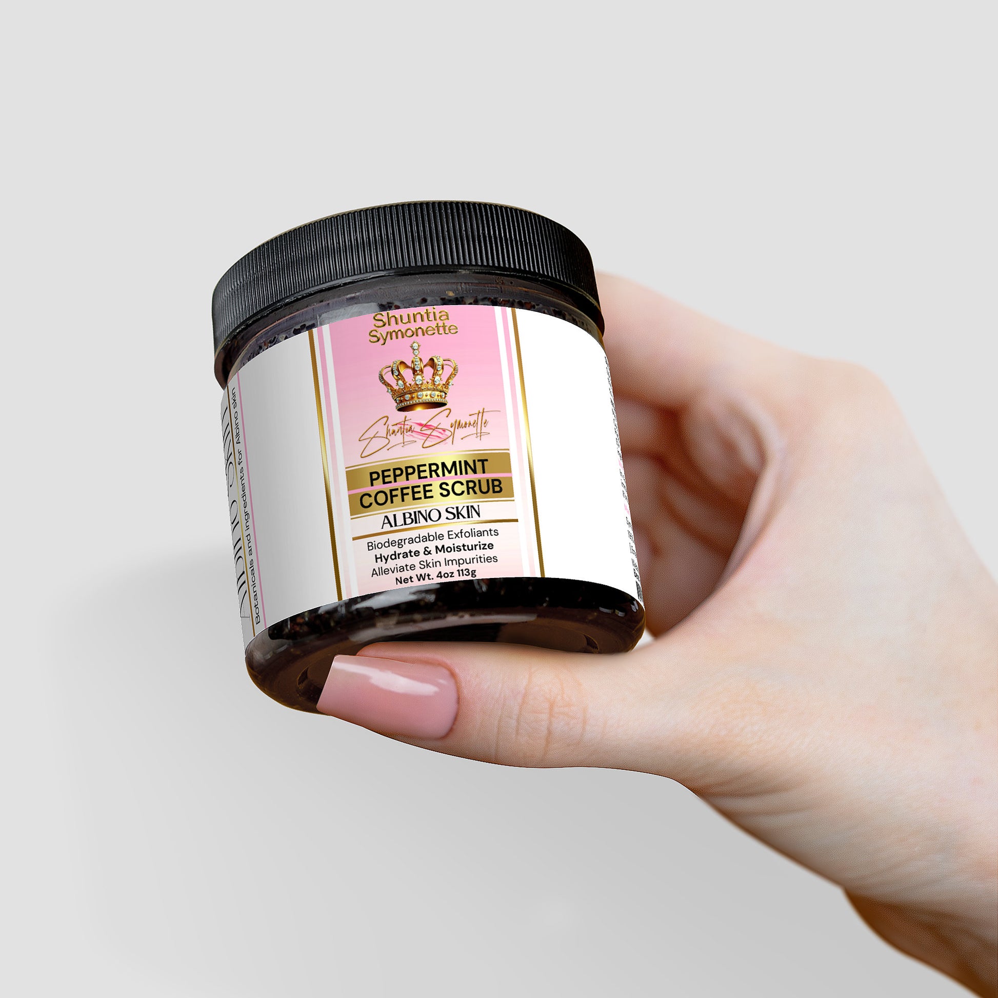 Peppermint Coffee Scrub For Albino Skin - Shuntia Symonette