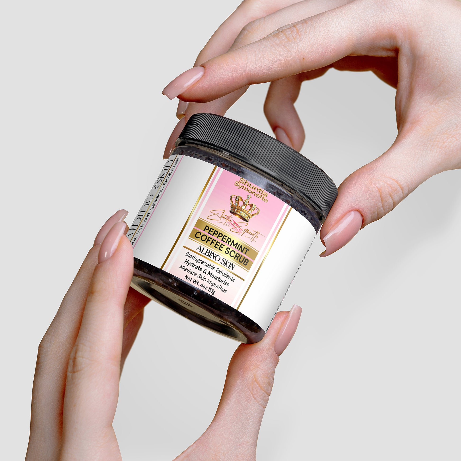Peppermint Coffee Scrub For Albino Skin - Shuntia Symonette