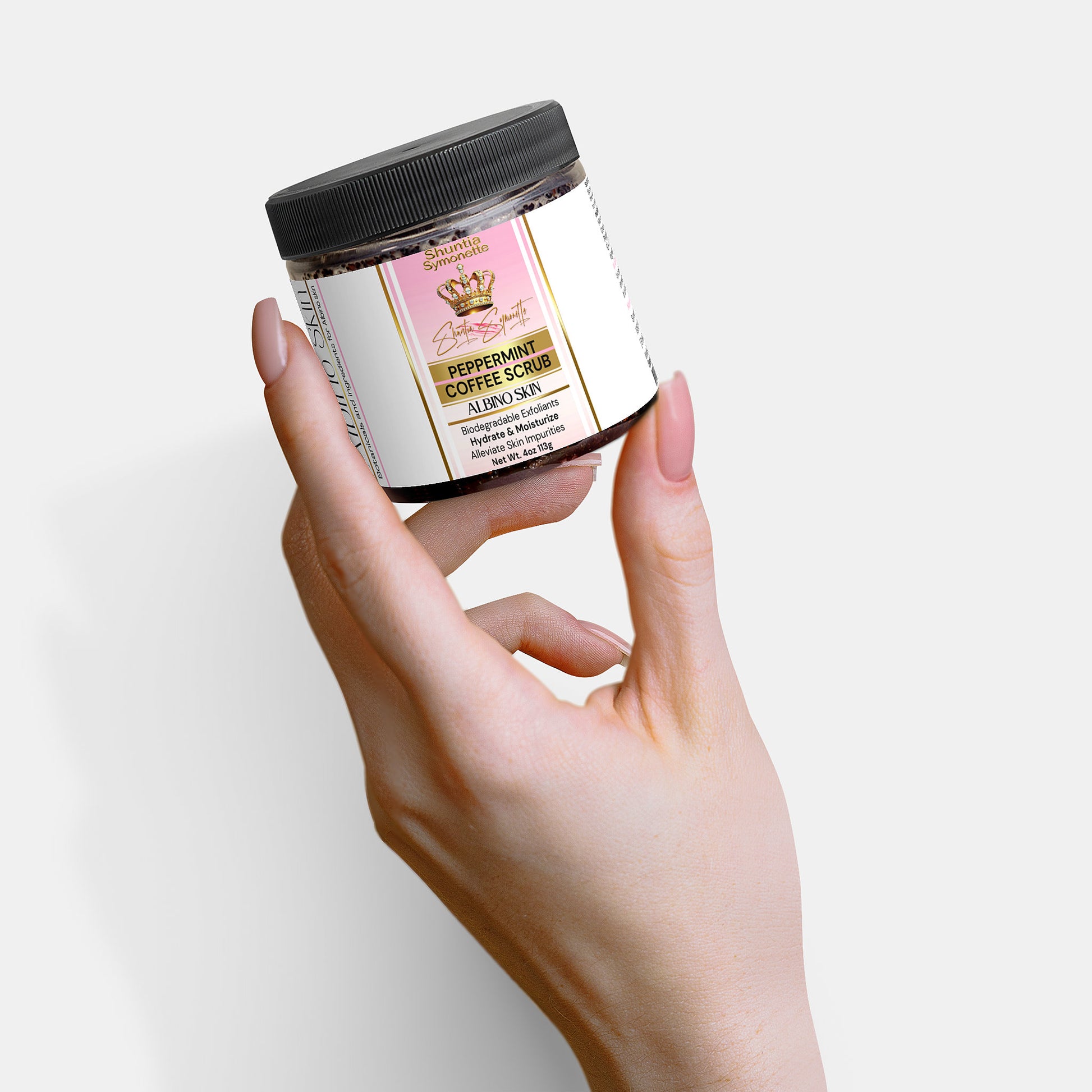 Peppermint Coffee Scrub For Albino Skin - Shuntia Symonette