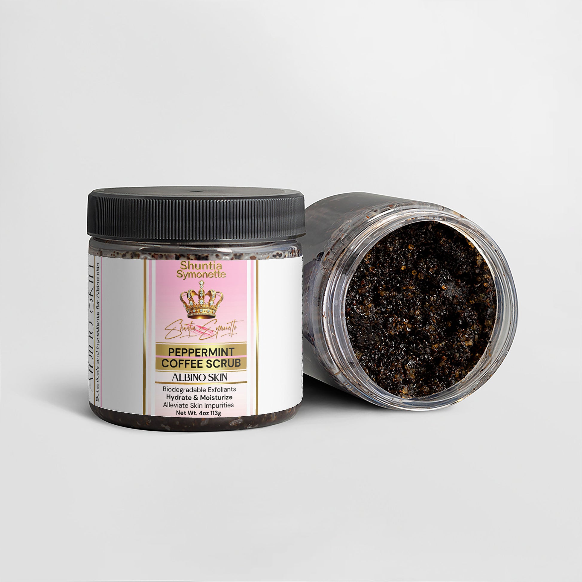 Peppermint Coffee Scrub For Albino Skin - Shuntia Symonette