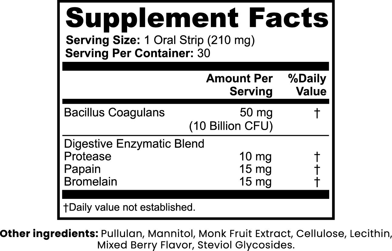 Digestive Gut Health Strips - Shuntia Symonette