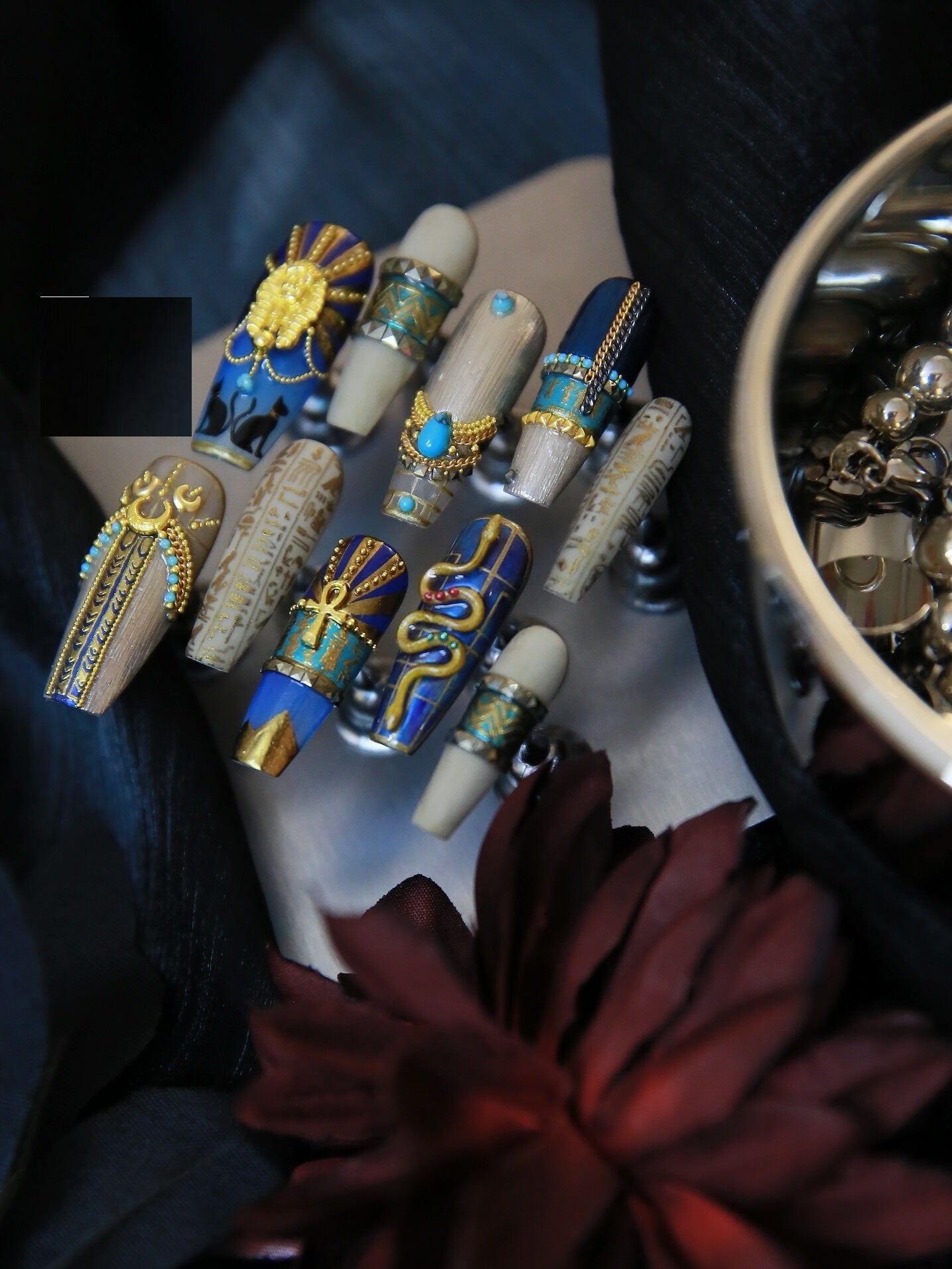 Long Ladder Exquisite Feeling Tuo Jie Manicure Customization Nails - Shuntia Symonette