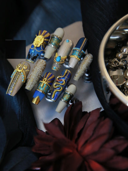 Long Ladder Exquisite Feeling Tuo Jie Manicure Customization Nails - Shuntia Symonette