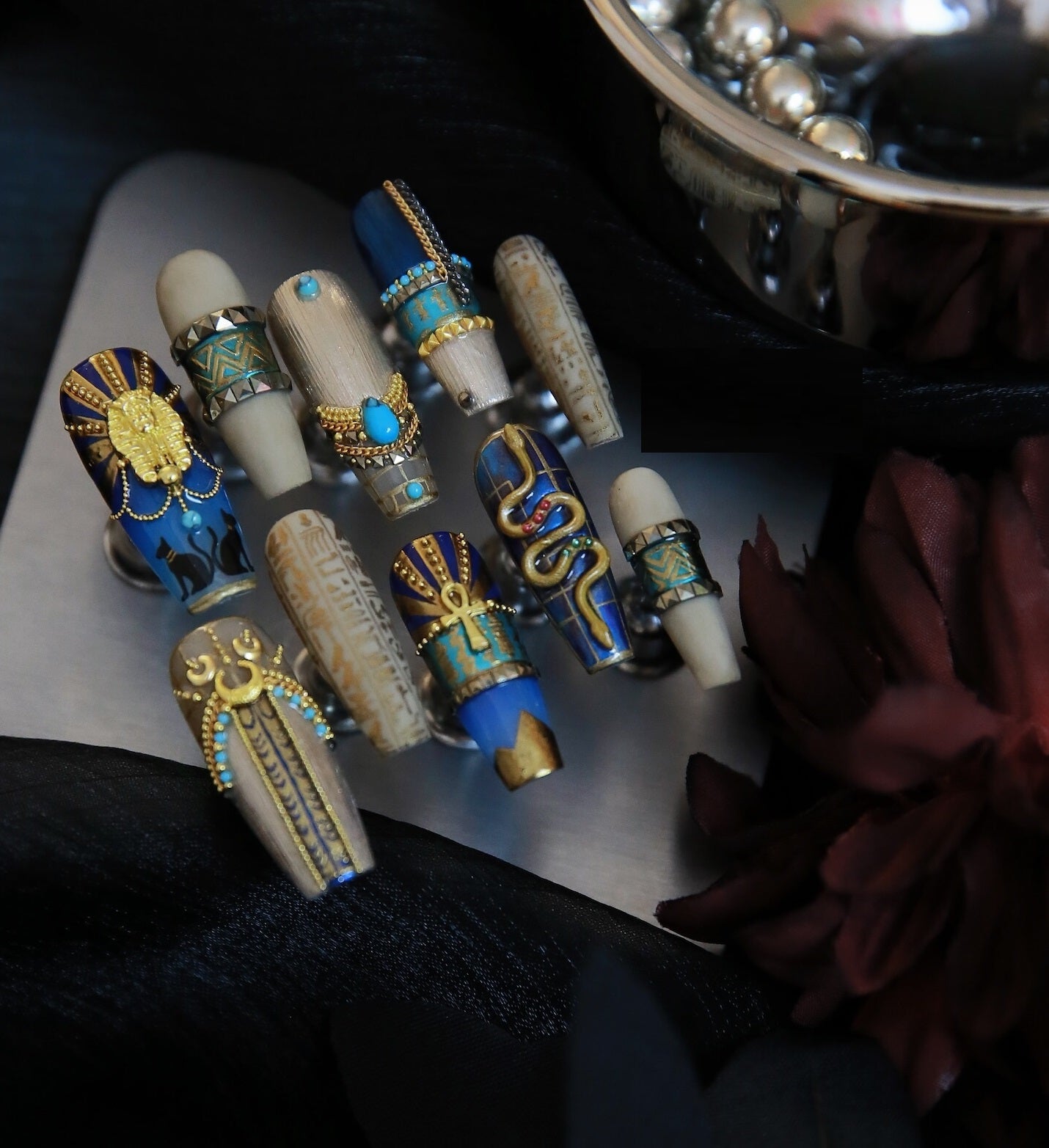 Long Ladder Exquisite Feeling Tuo Jie Manicure Customization Nails - Shuntia Symonette