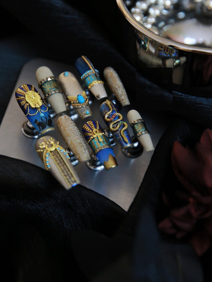 Long Ladder Exquisite Feeling Tuo Jie Manicure Customization Nails - Shuntia Symonette