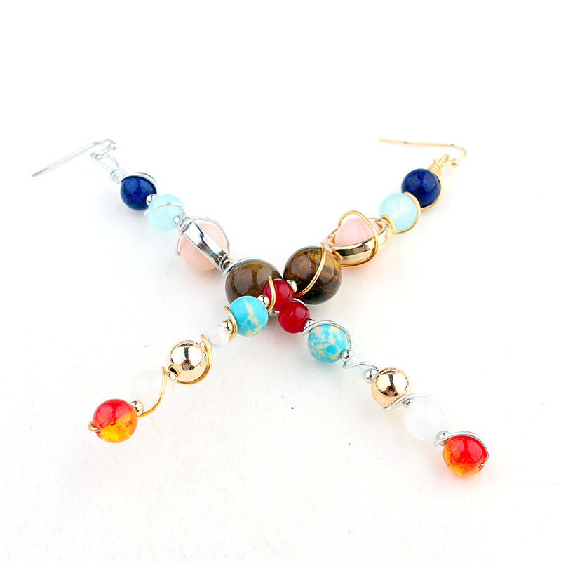 Universe Solar System Stone Earrings - Shuntia Symonette