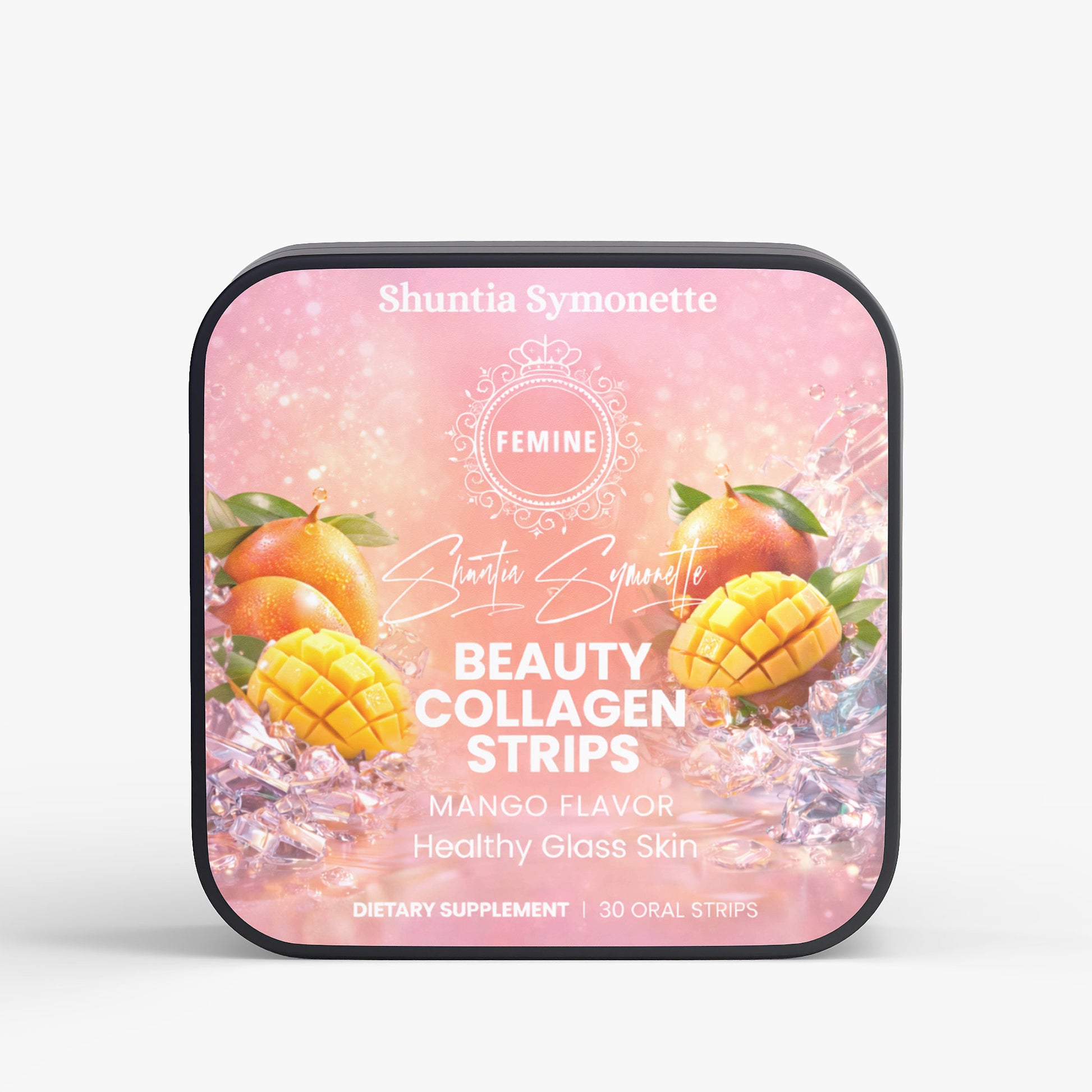 Fast dissolve beauty collagen oral strips for skin support and beauty wellness supplement