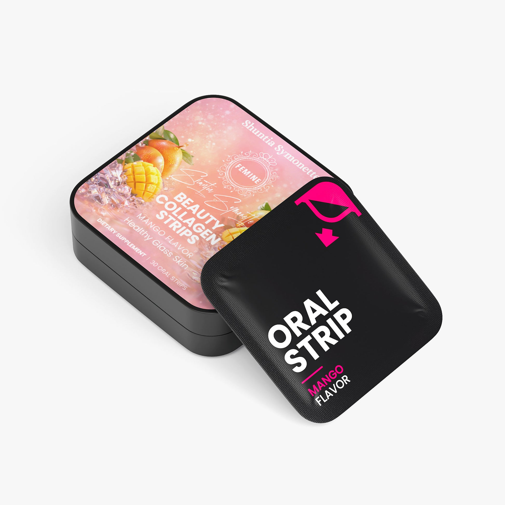 Fast dissolve beauty collagen oral strips for skin support and beauty wellness supplement