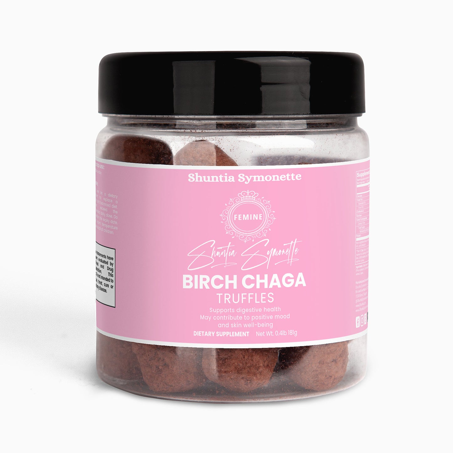 Birch Chaga Truffles adaptogenic mushroom superfood antioxidant wellness luxury functional food immune support beauty from within trending health supplement by Shuntia Symonette shop the viral trending product on amazon etsy google facebook Instagram TikTok shopify youtube shop