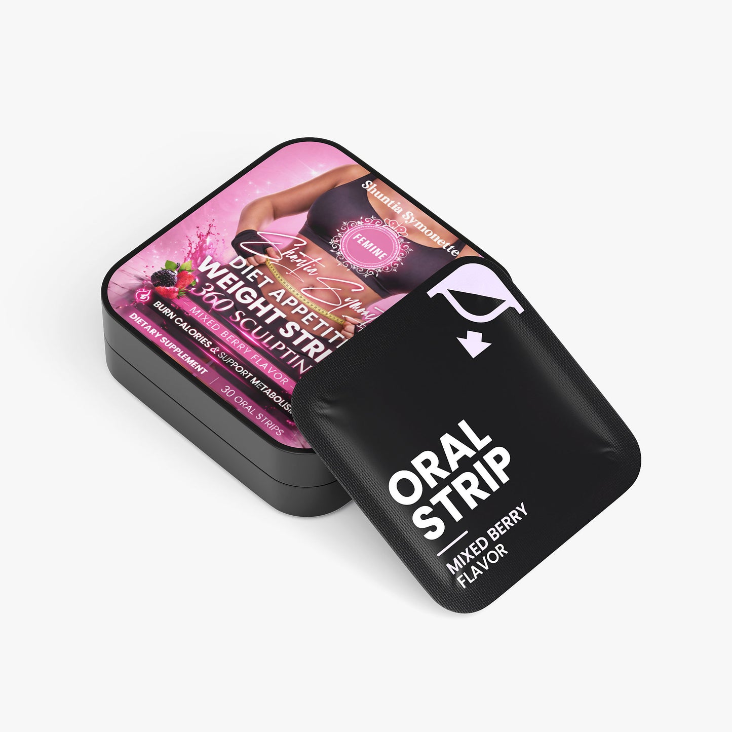 Fast dissolve diet appetite support oral strips for metabolism and weight management wellness supplement