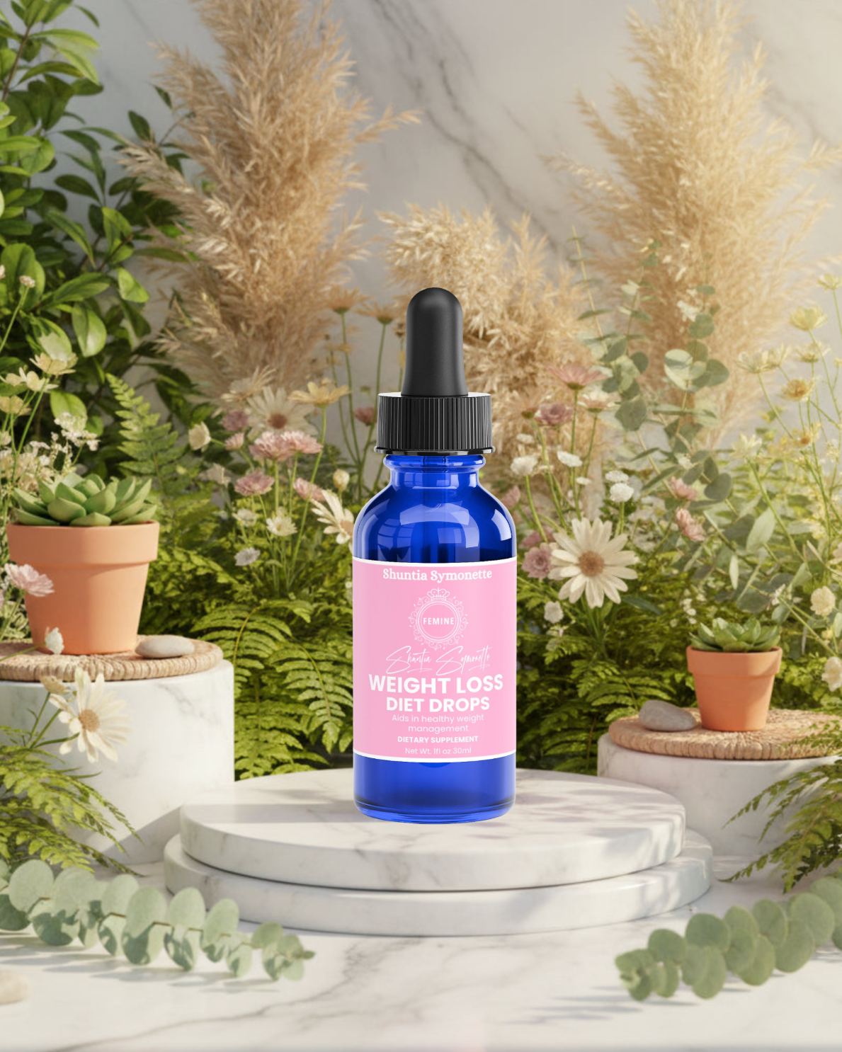 Diet drops liquid supplement for appetite support and metabolism wellness by shuntia symonette