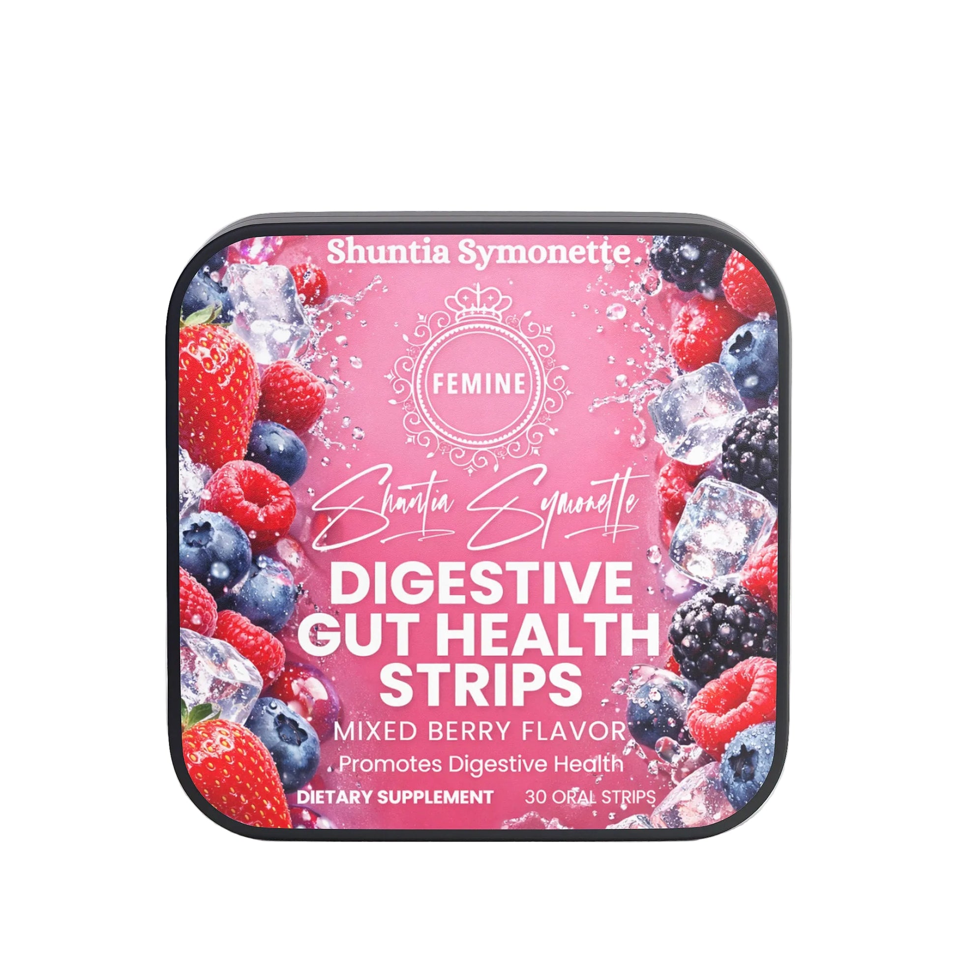 Fast dissolve digestive gut health oral strips for digestive balance and wellness support supplement 