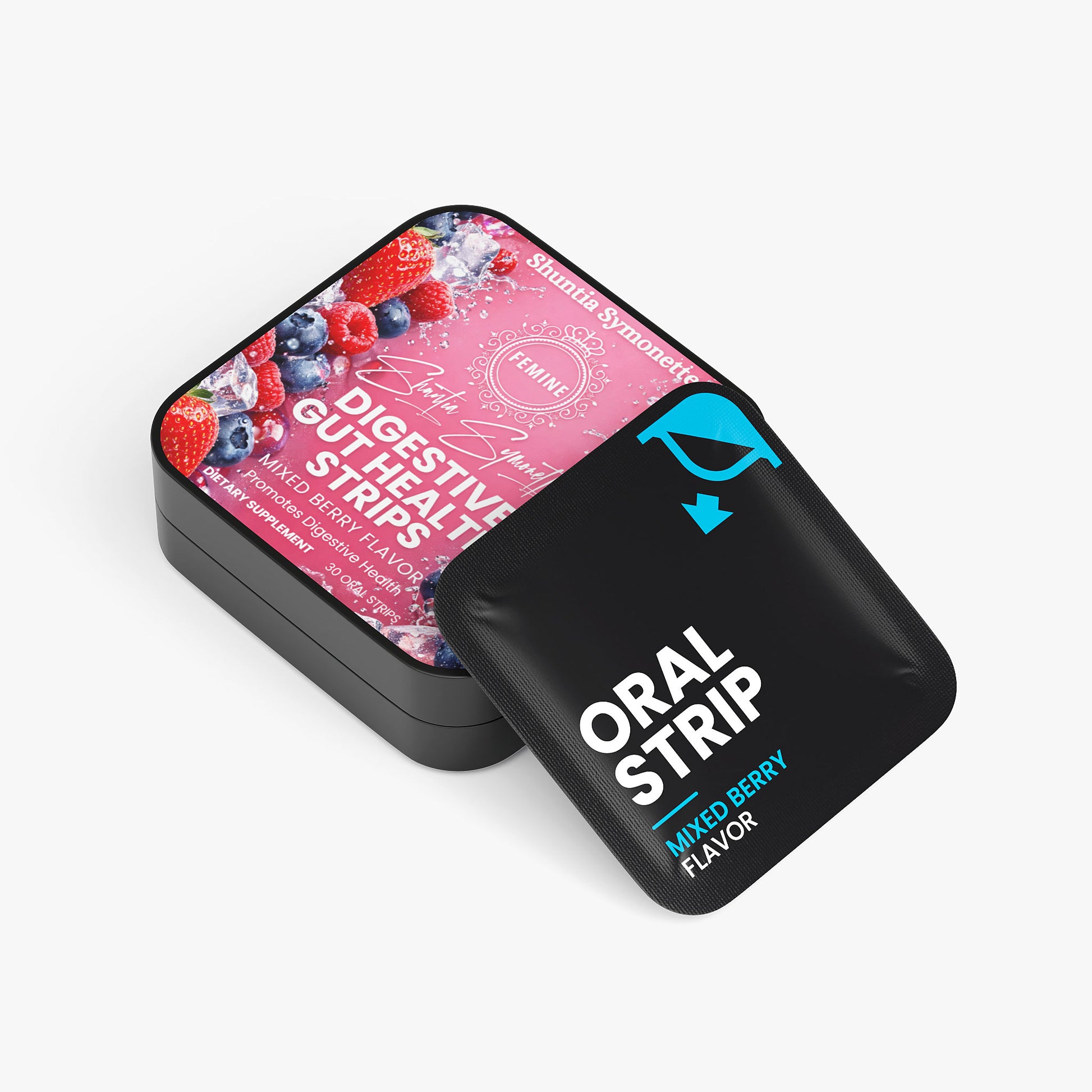 Fast dissolve digestive gut health oral strips for digestive balance and wellness support supplement 