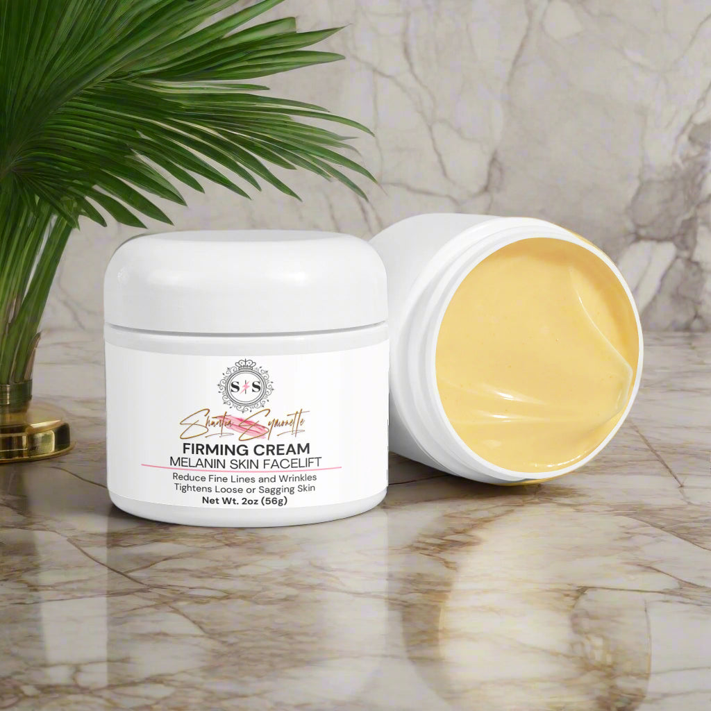 Firming cream jar for Melanin skin cosmetics skincare Facelift