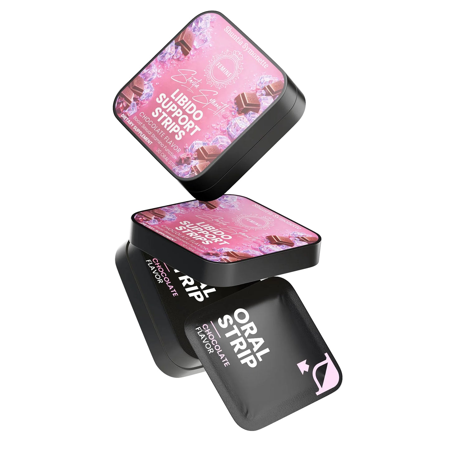 Fast dissolve libido support oral strips for vitality and performance wellness supplement