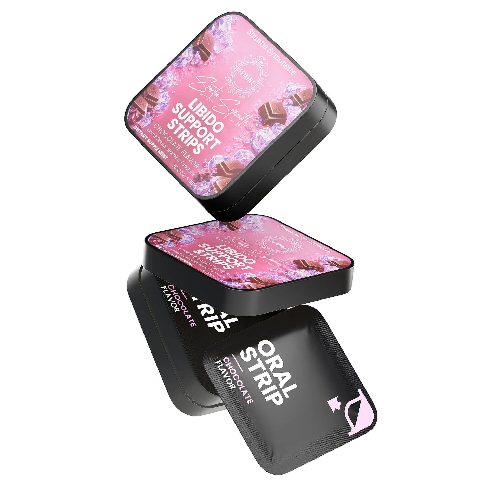 Fast dissolve libido support oral strips for vitality and performance wellness supplement