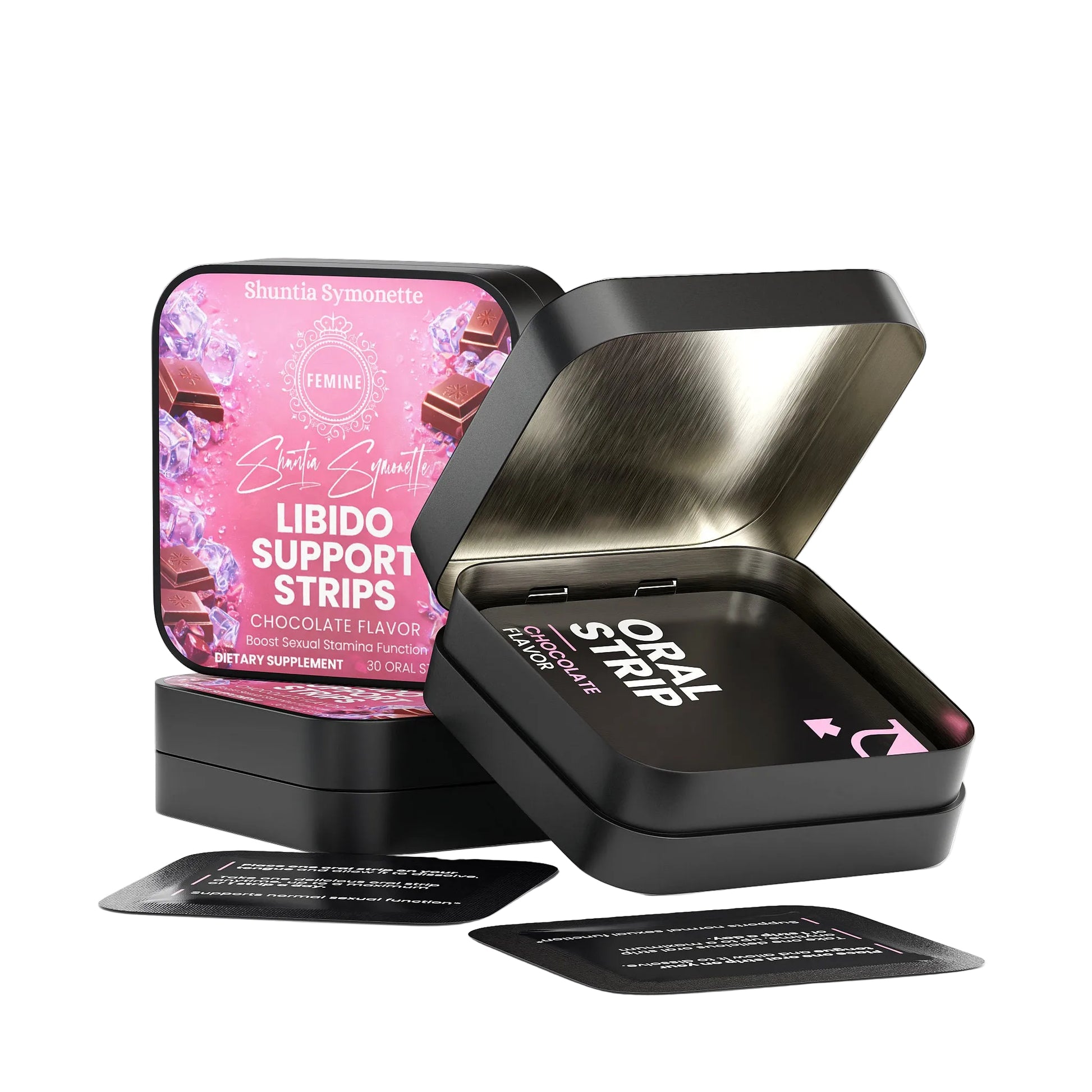 Fast dissolve libido support oral strips for vitality and performance wellness supplement