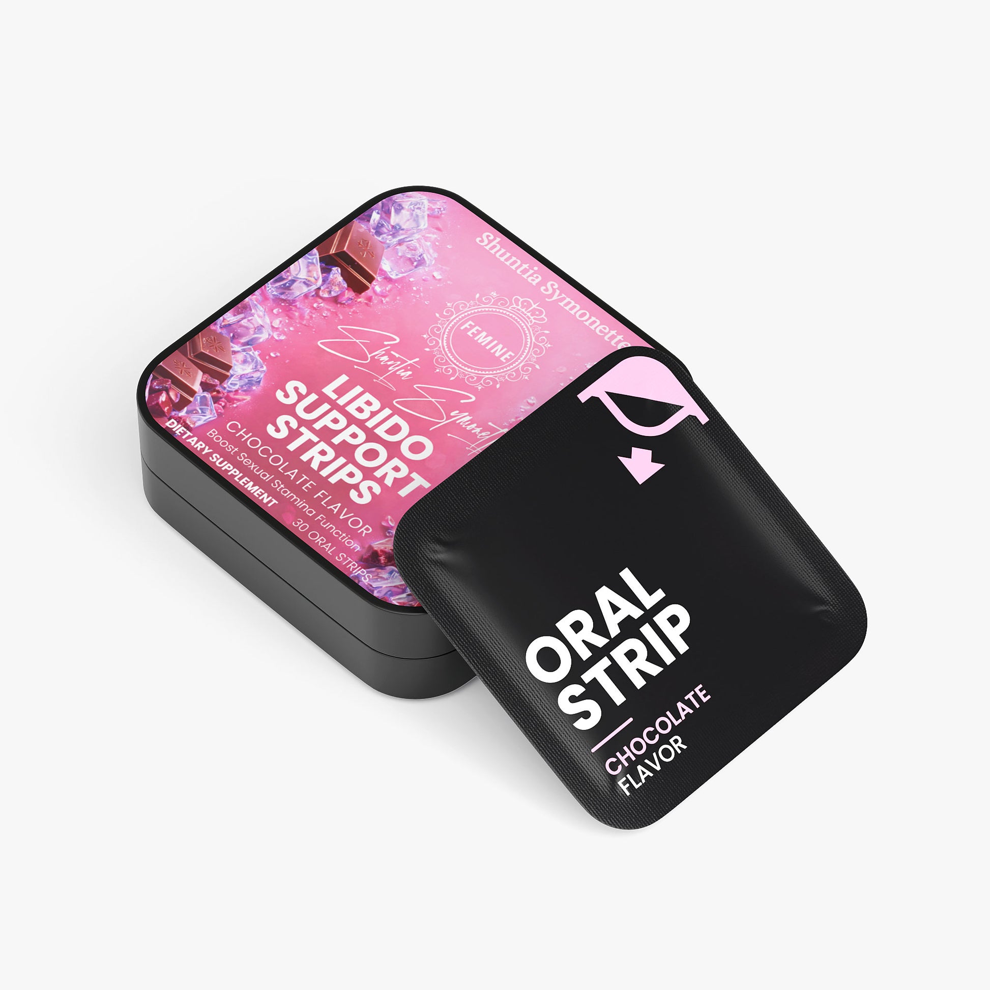 Fast dissolve libido support oral strips for vitality and performance wellness supplement