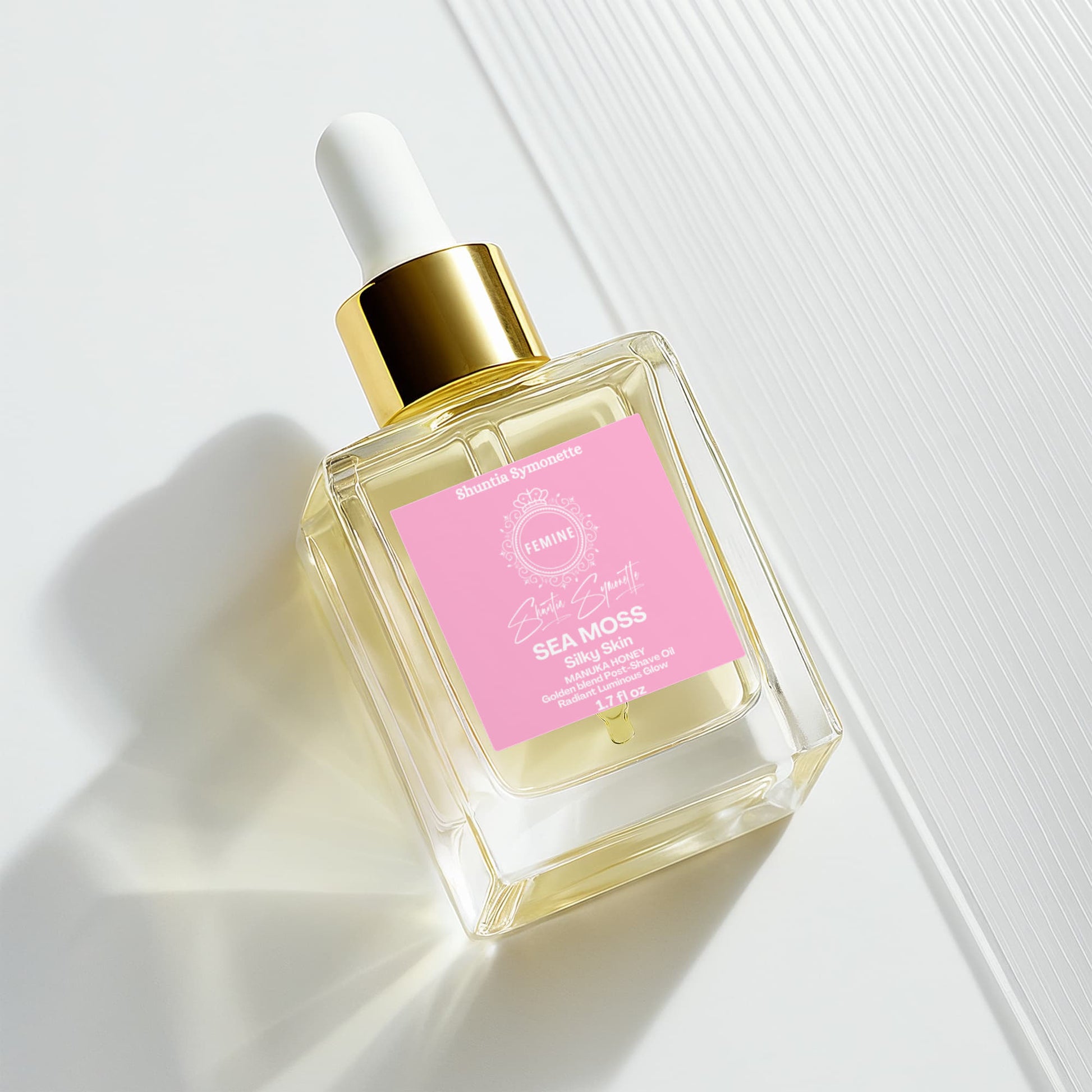 Manuka Honey Sea Moss Post Shave Oil soothing aftershave oil skin barrier repair hydration glow men grooming luxury skincare routine antioxidant rich trending wellness beauty product by Shuntia Symonette shop the viral trending product on amazon etsy google facebook Instagram TikTok shopify youtube pineterest shop