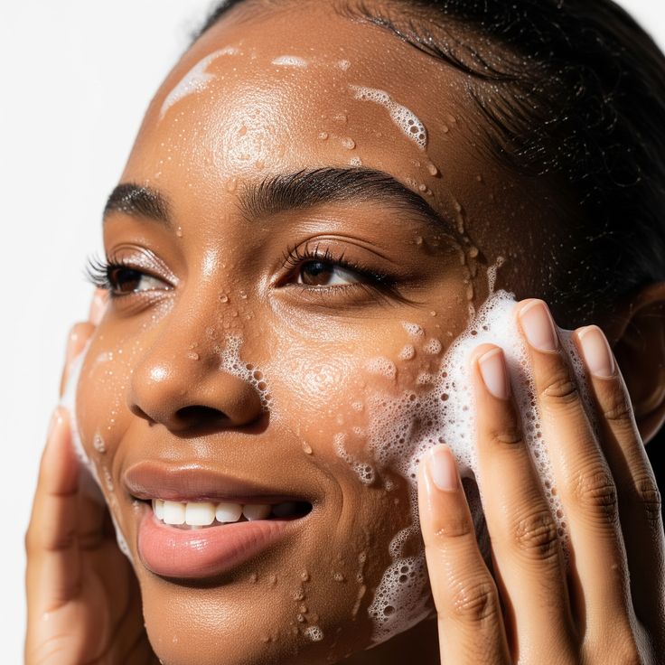 Milky Glow Oil Foaming Cleanser gentle oil to foam face wash deep pore cleanse hydrating glass skin glow luxury skincare routine viral trending celebrity inspired cleanser by Shuntia Symonette shop the viral trending product on amazon etsy google facebook Instagram TikTok shopify youtube pineterest shop