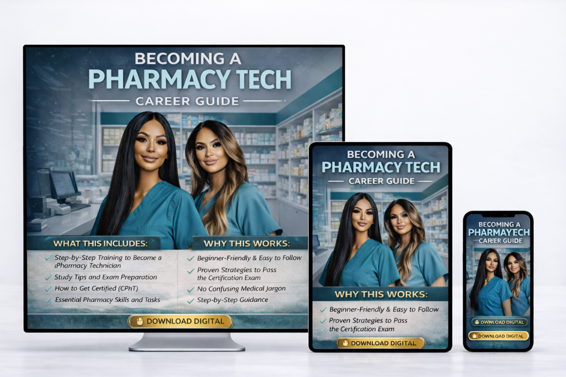 Pharmacy Tech 3 Day Course Blueprint | Digital Download | Pharmacy Technician Study & Career Planning Resource - Shuntia Symonette