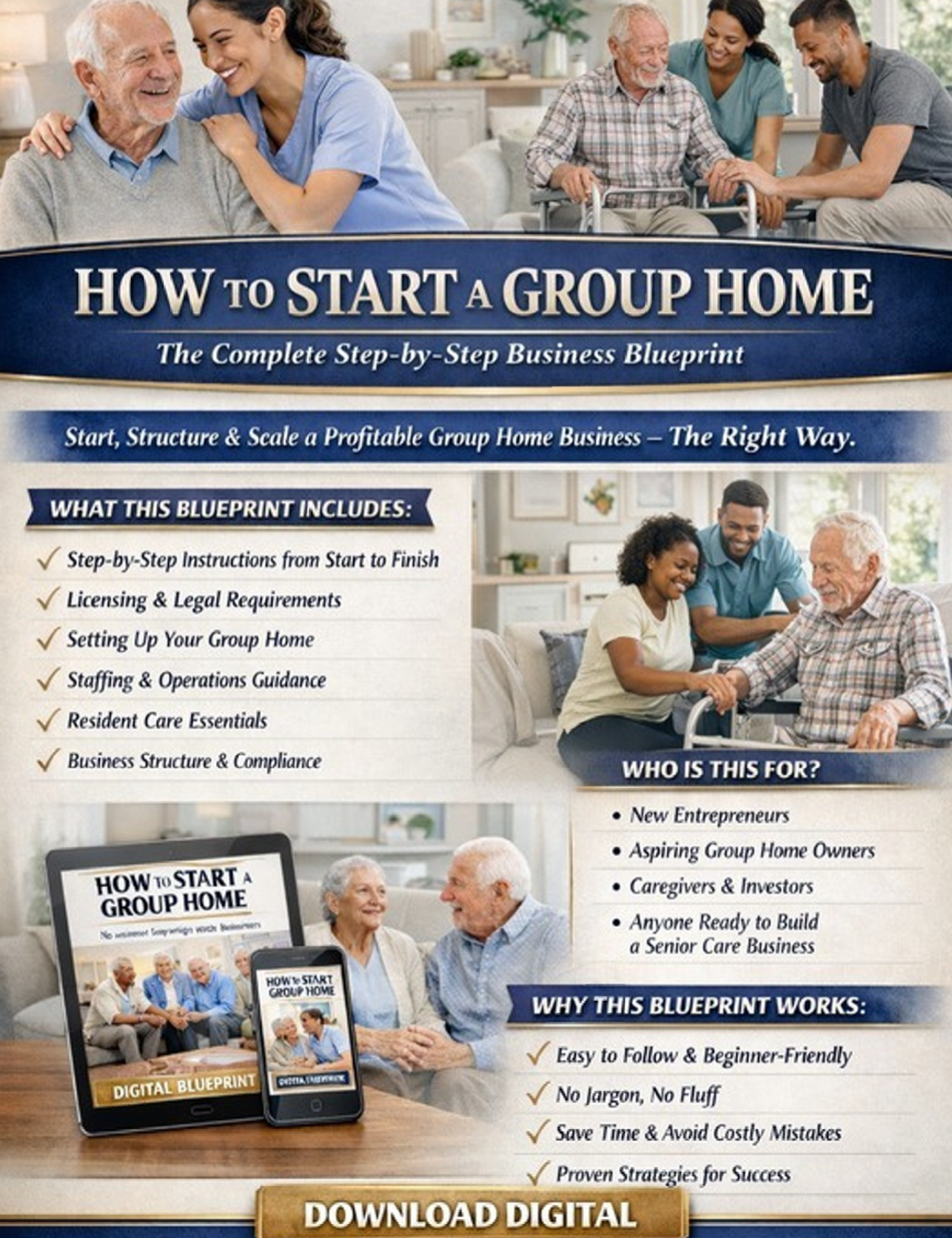 Group Home 3 Day Course Blueprint | Digital Download | Group Home Planning Organization Resource - Shuntia Symonette