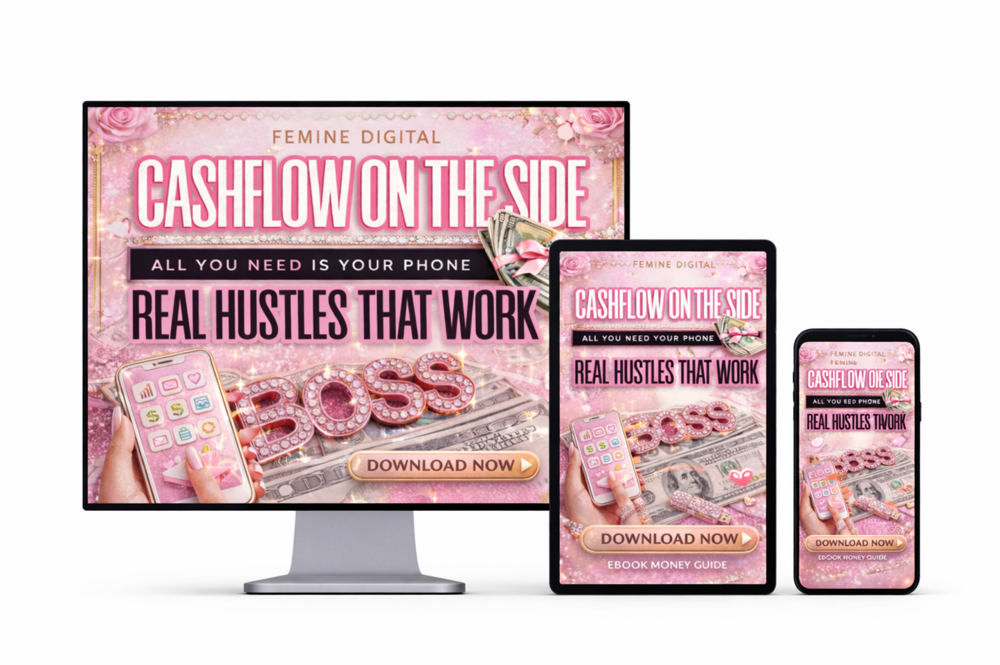 Digital Money 3 Day Course Blueprint | Cash Flow | Multiple Side Hustles | All you need is your Phone to make over 9k a Month | Instant Digital Download - Shuntia Symonette
