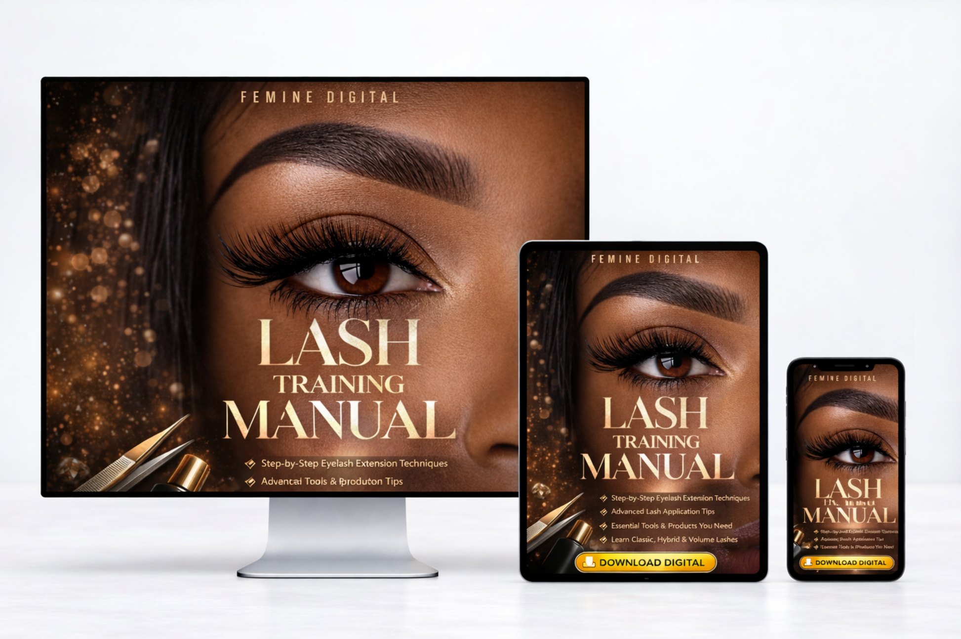 Lash Training Manual 3 Day Course Blueprint | Digital Download | Lash Artist Training & Organization Resource - Shuntia Symonette