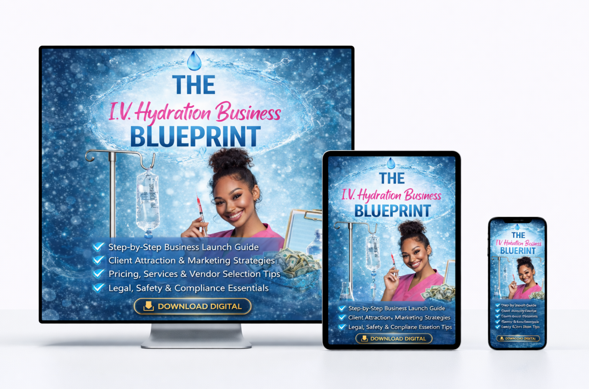 IV Hydration Business 3 Day Course Blueprint | Digital Download | IV Hydration & Wellness Business Planning & Organization Resource - Shuntia Symonette