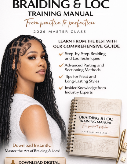 Braiding Loc 3 Day Course Blueprint | Digital Download | Hair Braiding | Loc Planning | Organization Resource - Shuntia Symonette
