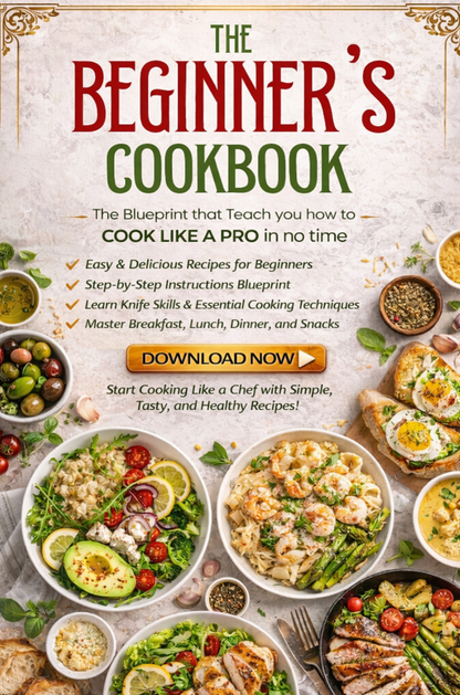 The Beginner’s Digital Cookbook Blueprint | Easy Step by Step Recipes for Beginners | Digital Cookbook PDF | Instant Download - Shuntia Symonette