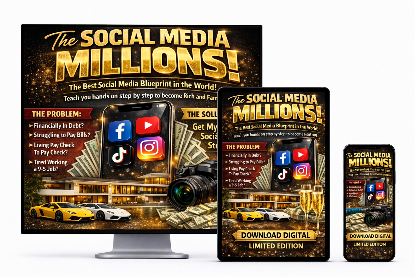 Social Media Millions 3 Day Course Blueprint  | Digital Download | The Social Media Millions Blueprint Resource - Shuntia Symonette