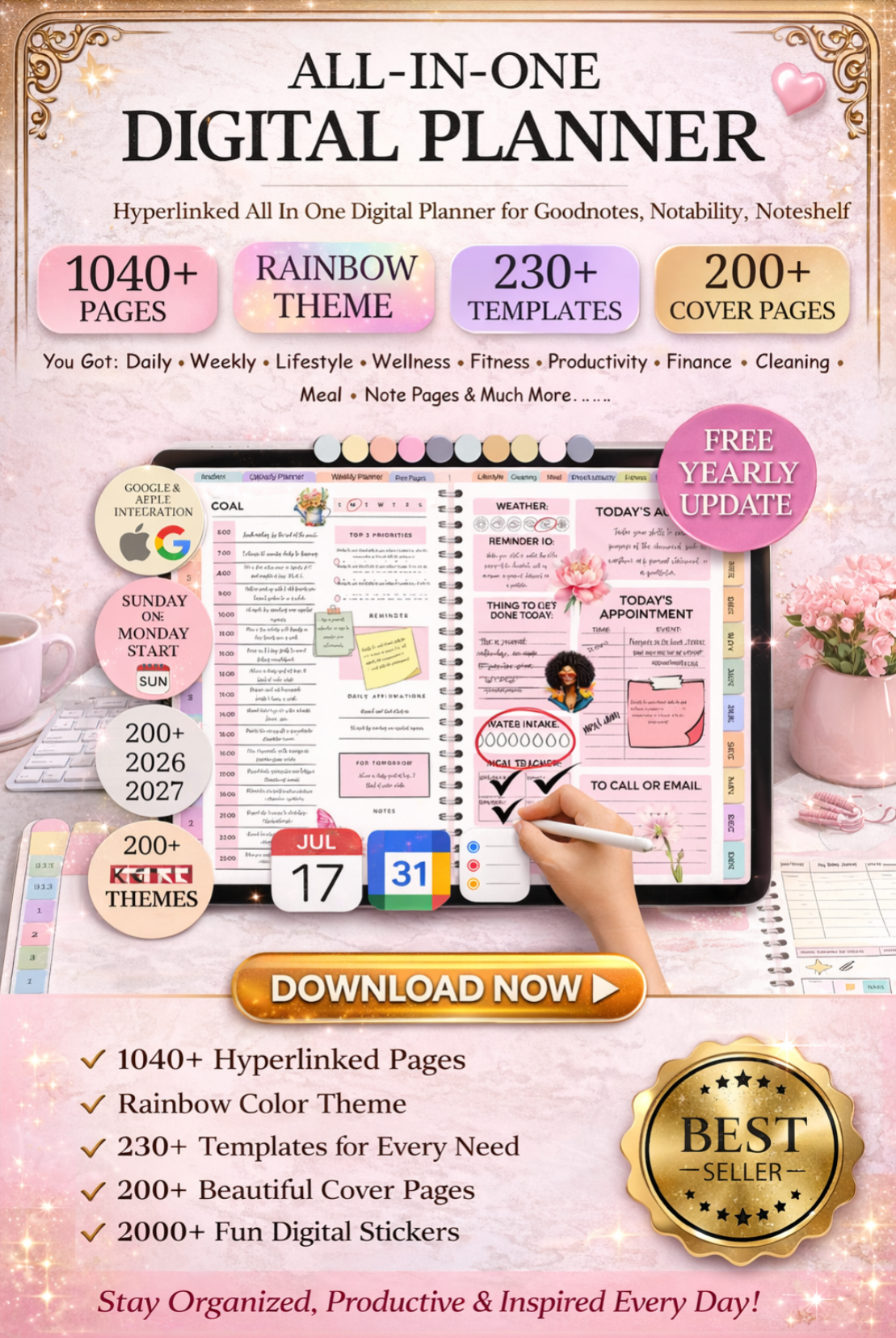 Digital Phone Journal Blueprint | Daily | Weekly | Monthly | Planner for Business | School | Goal Planning | Instant Download - Shuntia Symonette