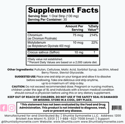 Diet Appetite Weight Strips - Shuntia Symonette