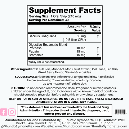 Digestive Gut Health Strips - Shuntia Symonette