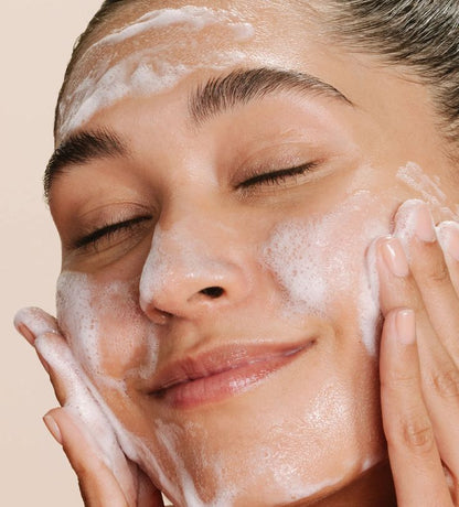 Milky Glow Oil Foaming Cleanser gentle oil to foam face wash deep pore cleanse hydrating glass skin glow luxury skincare routine viral trending celebrity inspired cleanser by Shuntia Symonette shop the viral trending product on amazon etsy google facebook Instagram TikTok shopify youtube pineterest shop