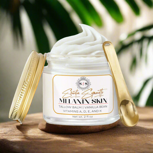 Whipped Tallow Balm with Vanilla Bean for deep skin hydration