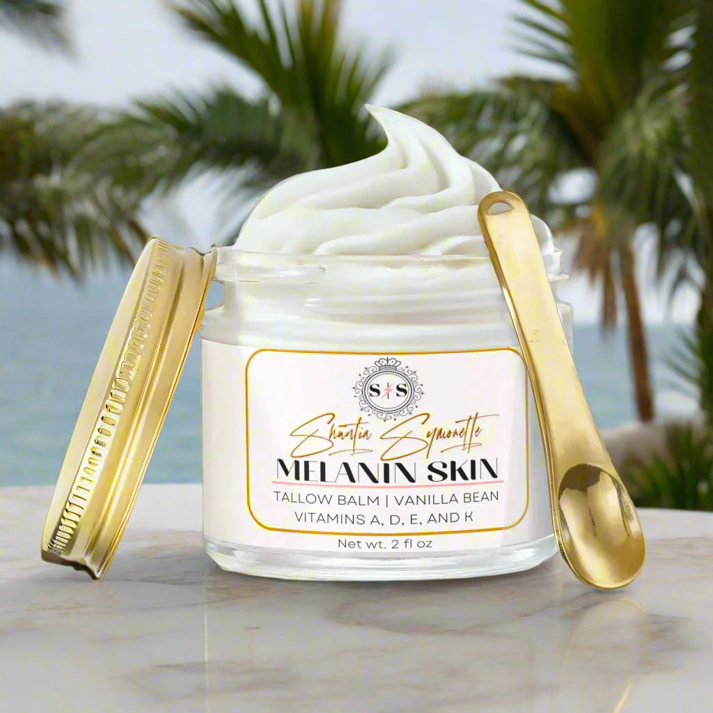 Whipped Tallow Balm with Vanilla Bean for deep skin hydration