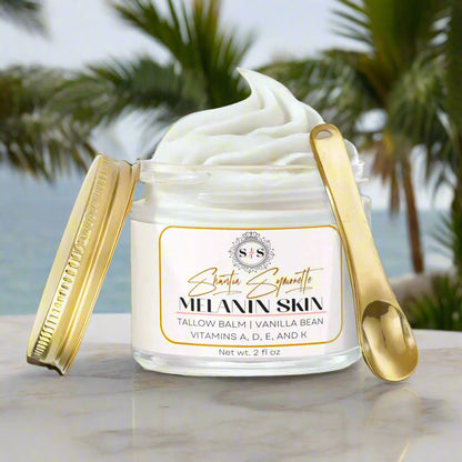 Whipped Tallow Balm with Vanilla Bean for deep skin hydration