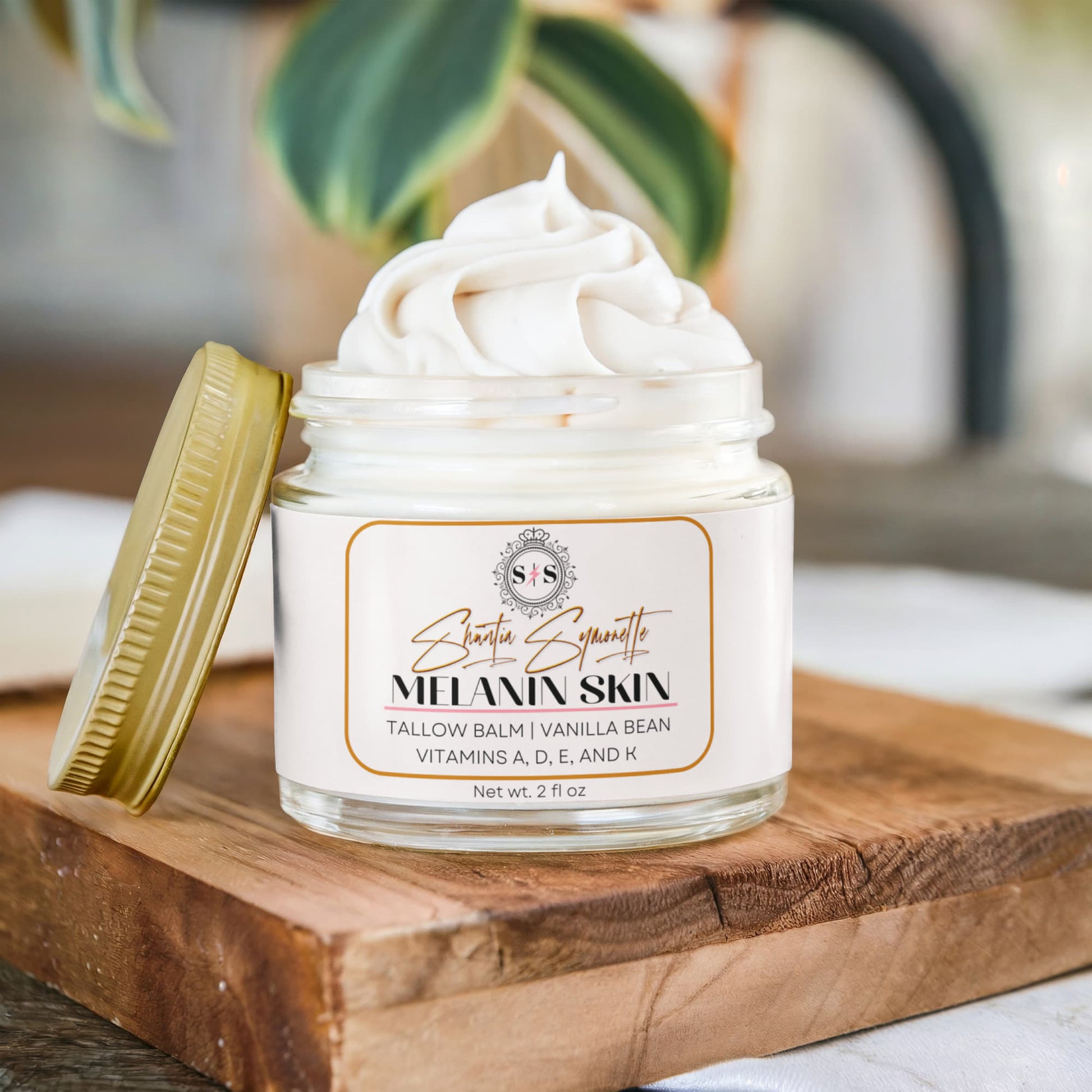 Whipped Tallow Balm with Vanilla Bean for deep skin hydration