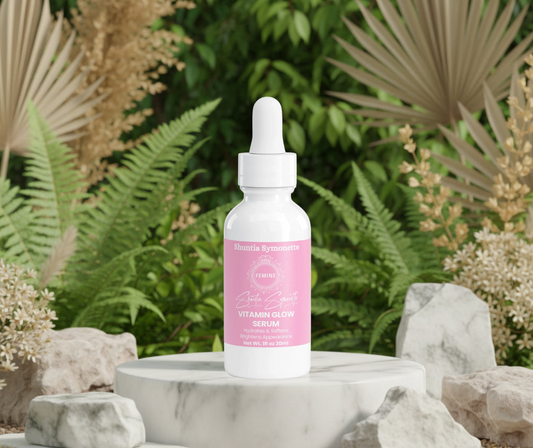 Vitamin Glow Serum brightening vitamin C facial serum antioxidant skin radiance booster glass skin luxury skincare routine viral trending celebrity inspired beauty formula by Shuntia Symonette shop the viral trending product on amazon etsy google facebook Instagram TikTok shopify youtube pineterest shop